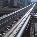 Monorail-Schienen Kokura Station, Fukuoka, Japan