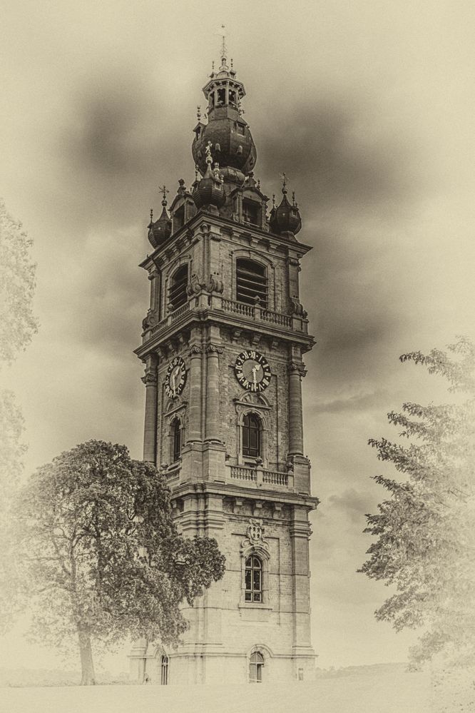 Mons Belfried (alte Photoplatte)