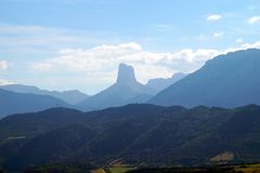 Mont Aiguille und Grand Veymont im Vercors