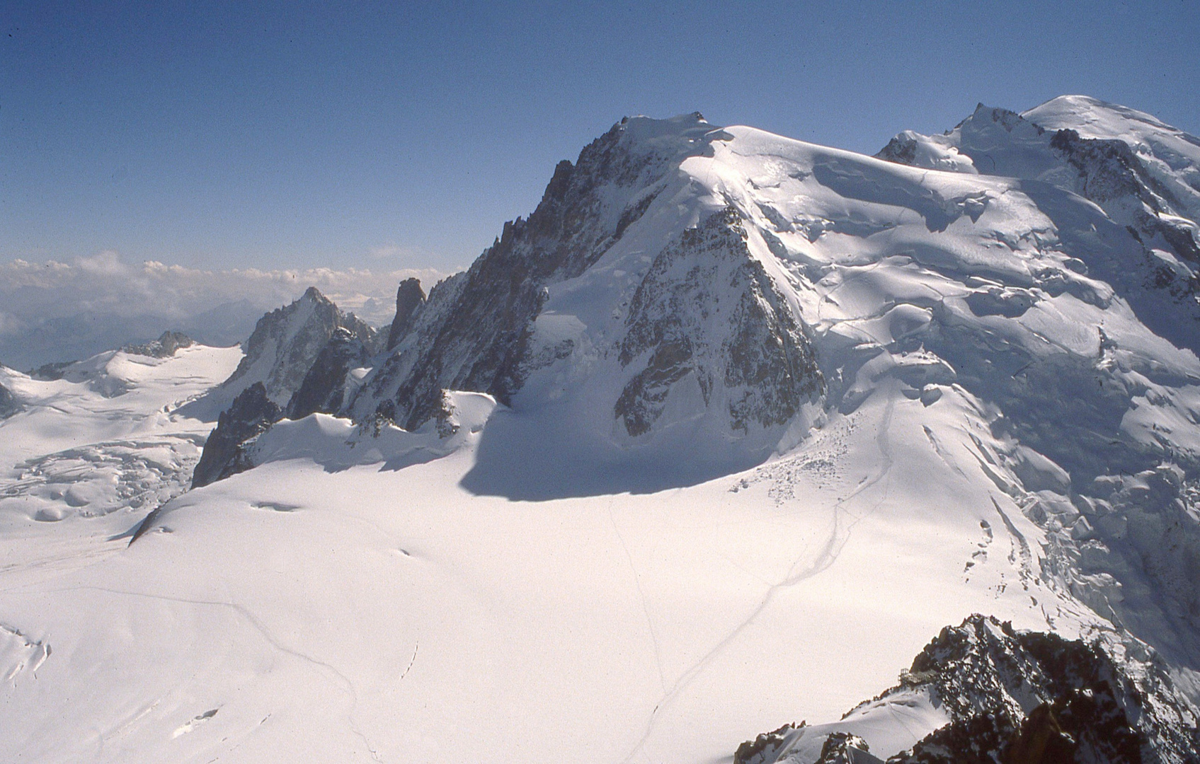 Mont Blanc 4810m , der höchste Berg der Alpen