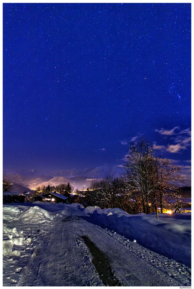 Mont Blanc de nuit.