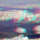 Mont Blanc -  Frankreich - Anaglyphen 