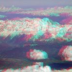 Mont Blanc -  Frankreich - Anaglyphen 