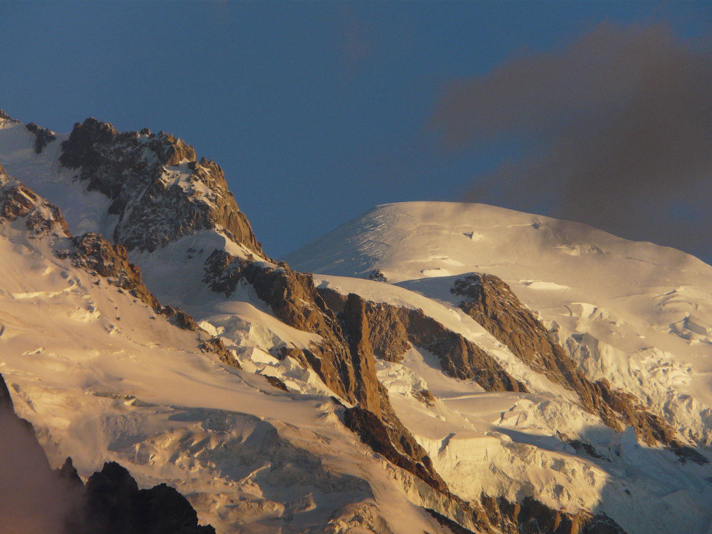 Mont Blanc im Abendlicht