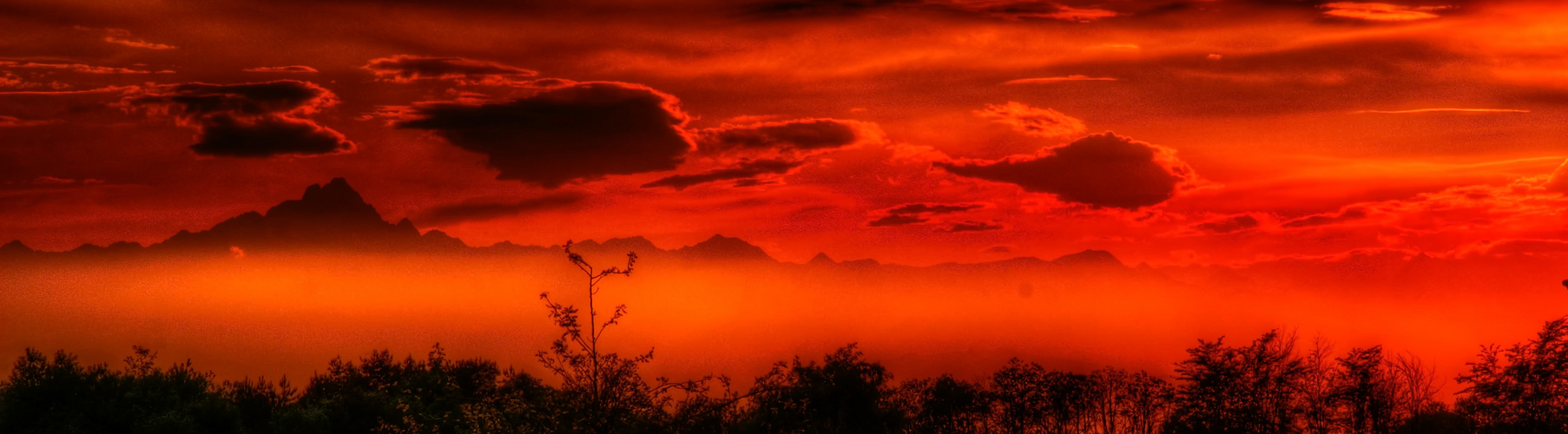 Mont Blanc im Abendrot