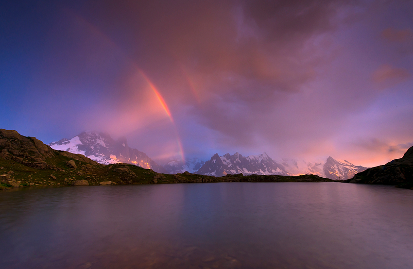 Mont Blanc Lightshow