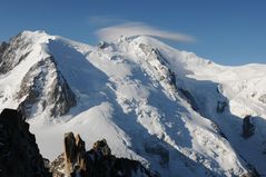 Mont Blanc mit "Haube" ...