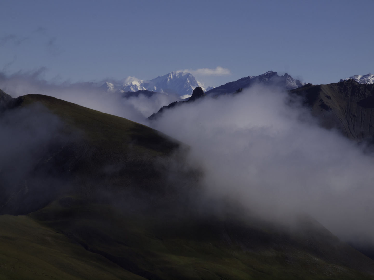 Mont Blanc vom Galibier