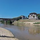 Mont-de-Marsan : La Midouze après la confluence Douze / Midou,  la Villa Mirasol et l’abreuvoir