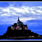 Mont Saint Michel al tramonto