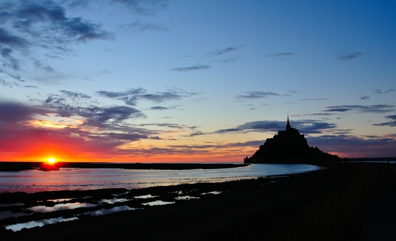 Mont Saint Michel am Abend