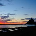 Mont Saint Michel am Abend