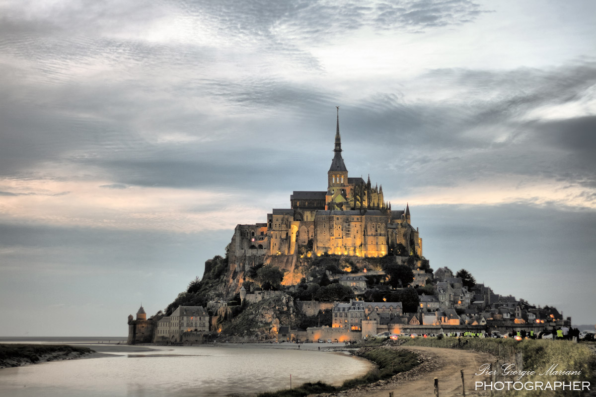 Mont Saint Michel at Sunset