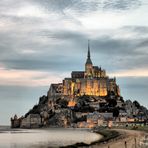 Mont Saint Michel at Sunset