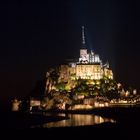 Mont Saint Michel bei Nacht