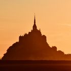 Mont Saint Michel bei Sonnenaufgang 