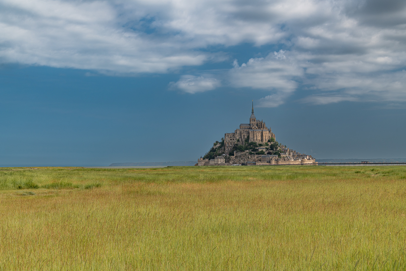 Mont-Saint-Michel, woher kommen die Wolken?