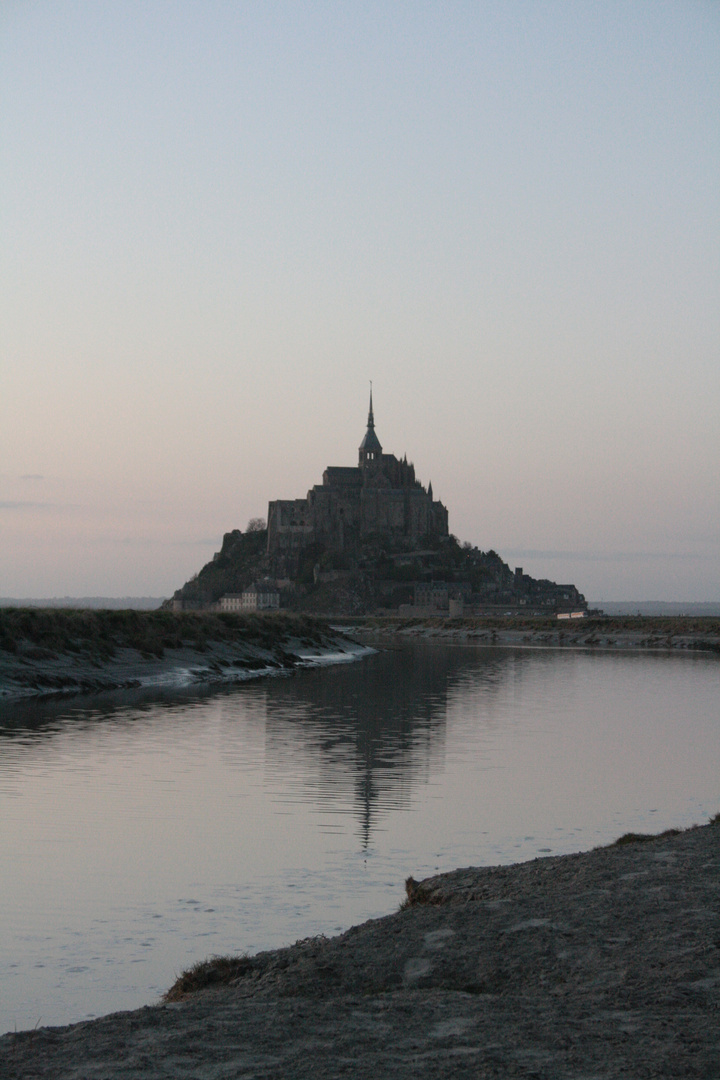 Mont st Michel au crépuscule