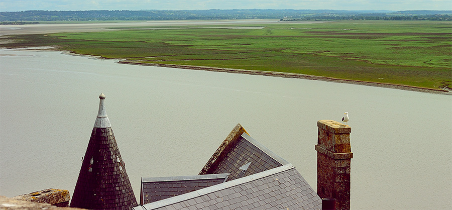 Mont St. Michel mal andersrum gesehen