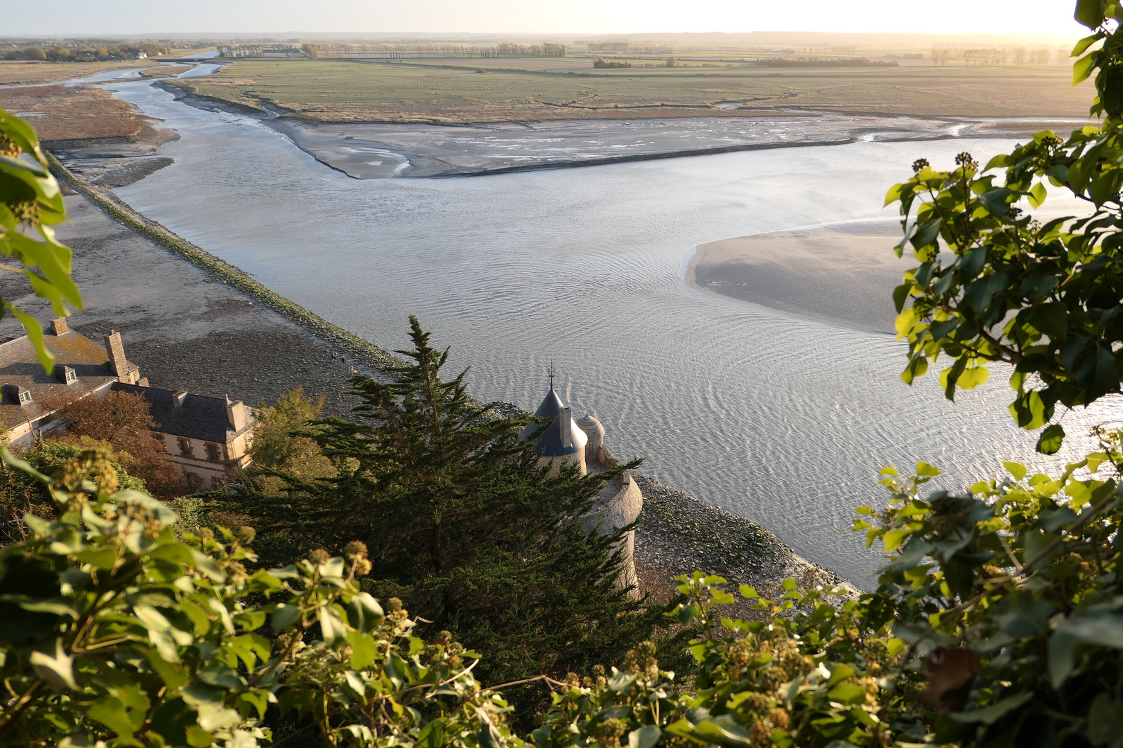 Mont St Michel - Sicht aufs Festland