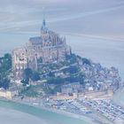 Mont st Michel vue d'avion.