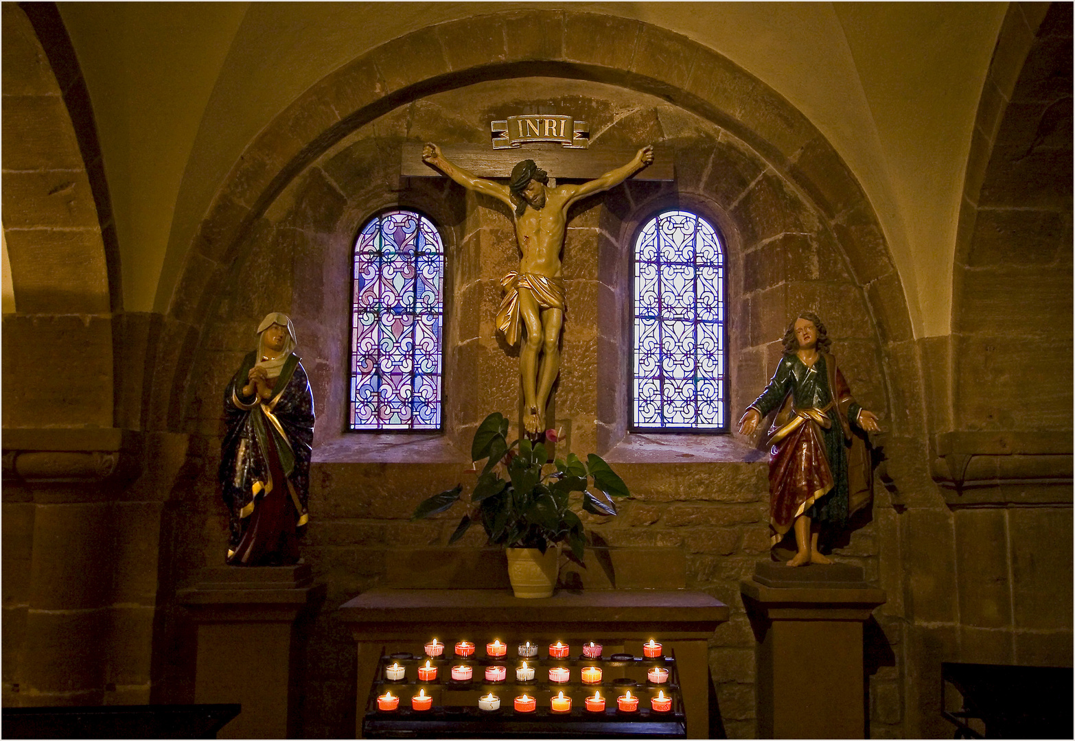 Mont Ste.-Odile, in der Kreuzkapelle des Klosters