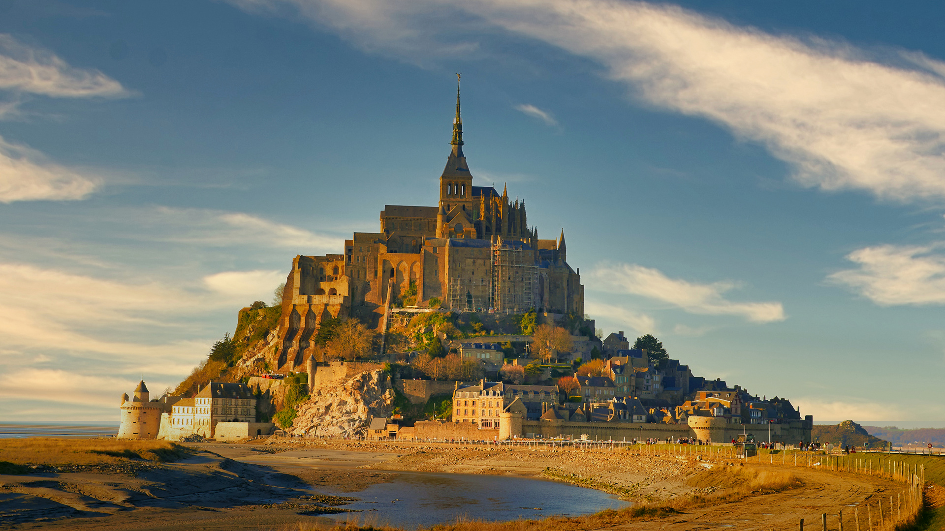 Mont St.Michel mit Abendlicht