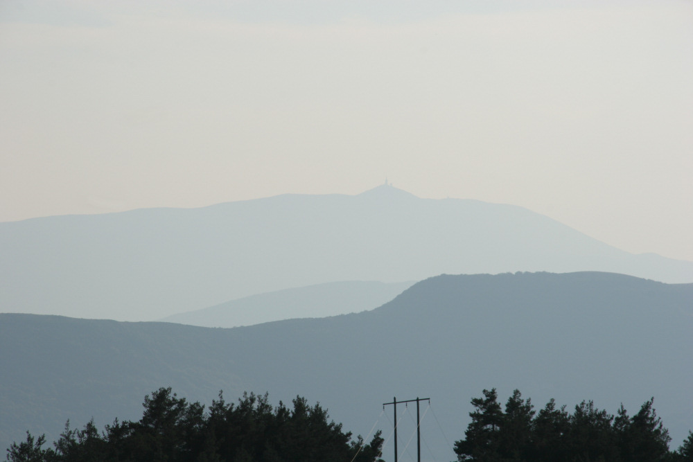 Mont Ventoux vom Col du Perty