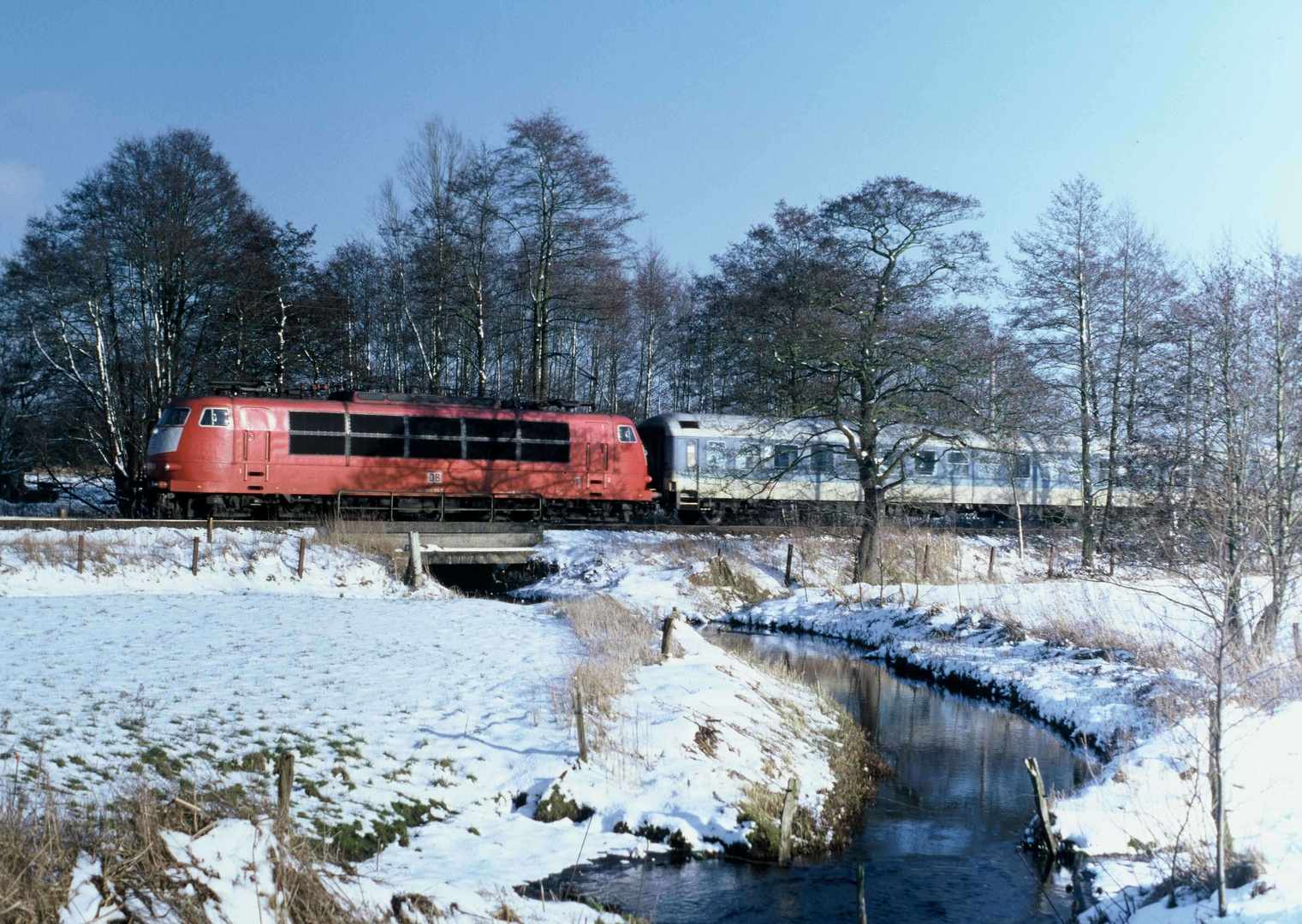 Montag, 26.02.2001 103 mit Interregio Winter Schnee Weihnachten Weihnacht