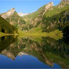 Montagmorgen an einem der berühmtesten Bergseen der Nordostschweiz