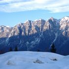 montagna innevata