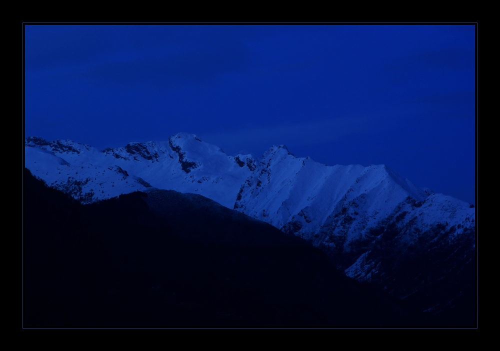 montagne di notte