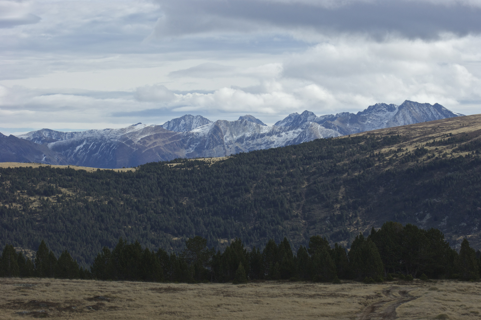 Montagnes ariégeoises vue du Plateau de Beille !