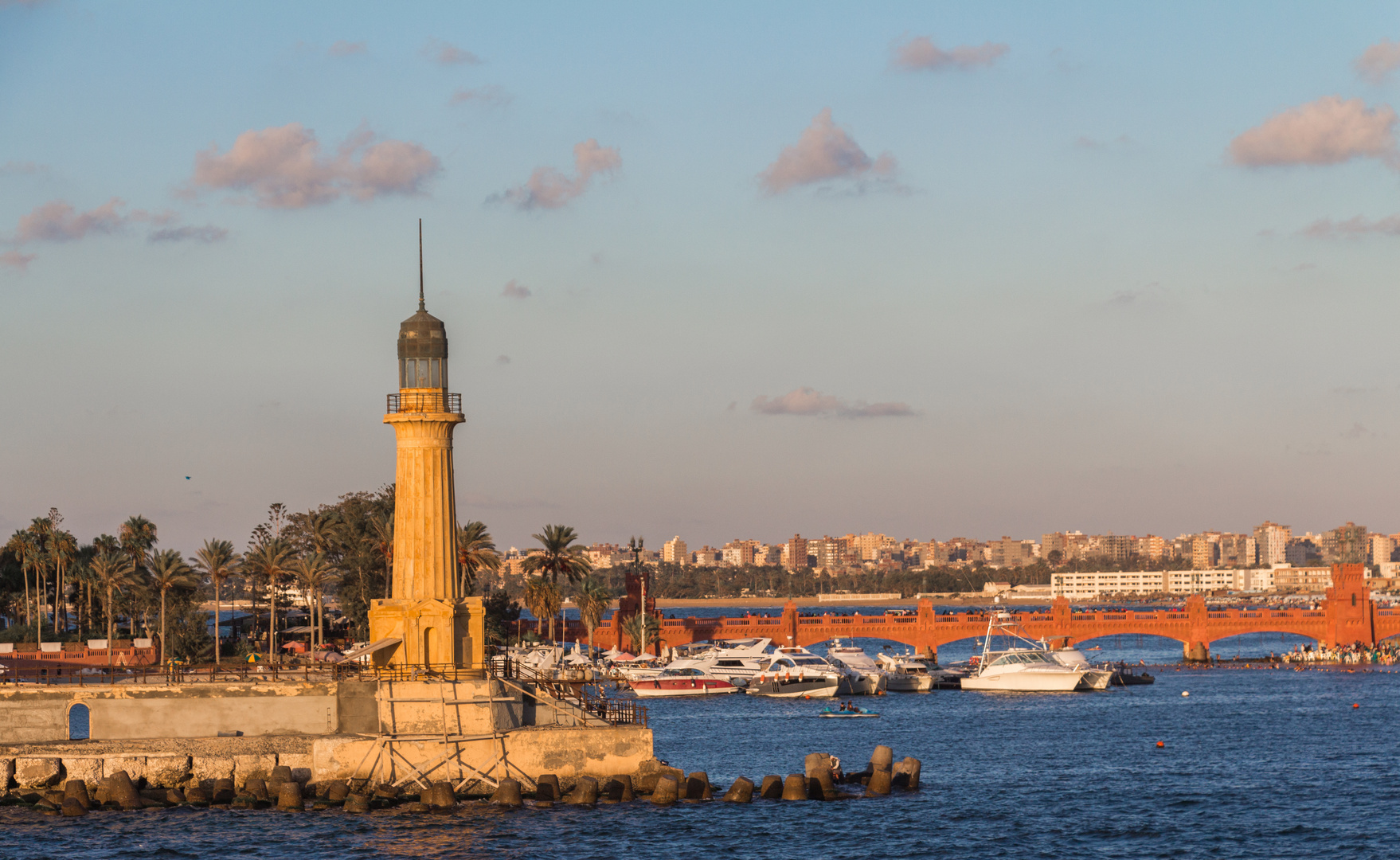 Montaza Lighthouse and Montaza Bridge