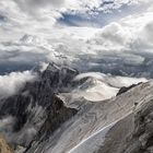 Montblanc-Massiv - Wolken und Nebel im ständigen Wechsel