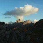 Monte Averau mit Wolkenschirm