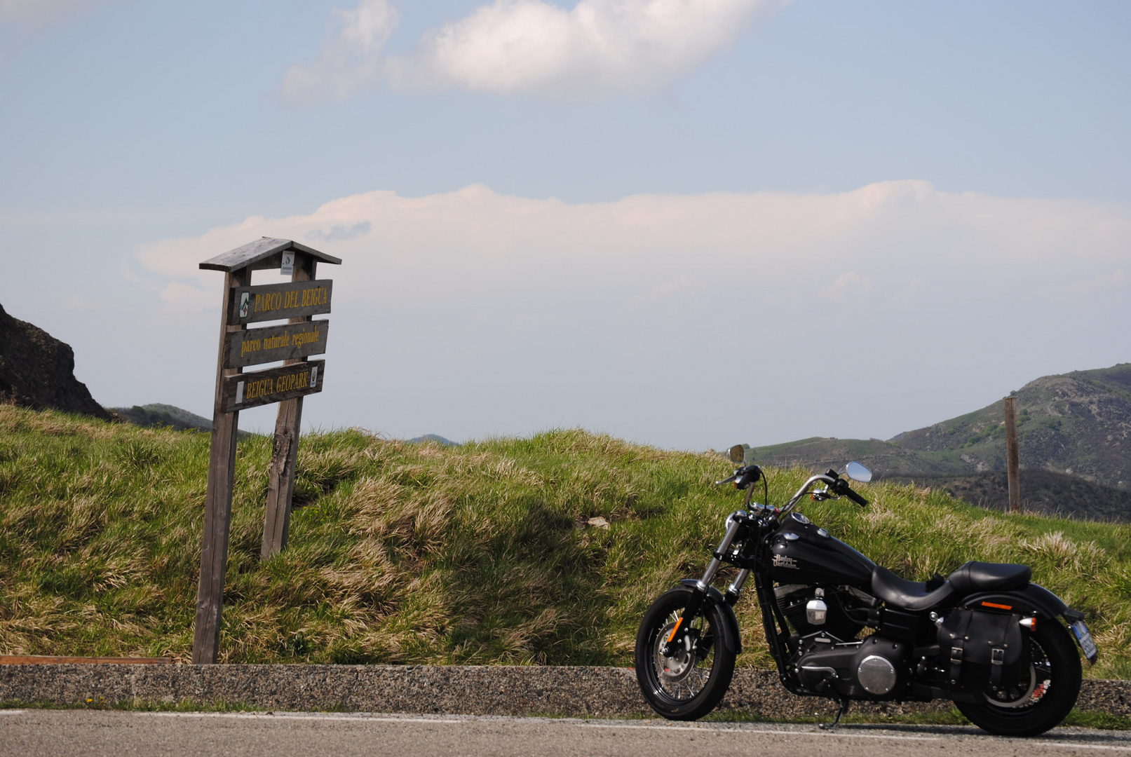 Monte Beigua con la mia motocicletta.