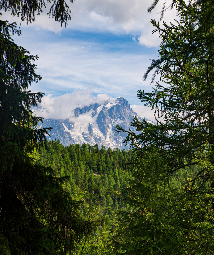 Monte bianco in cornice