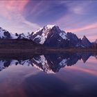 Monte Bianco zur Abenddämmerung