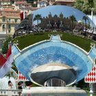 Monte Carlo Spielcasino im Spiegel des Brunnens