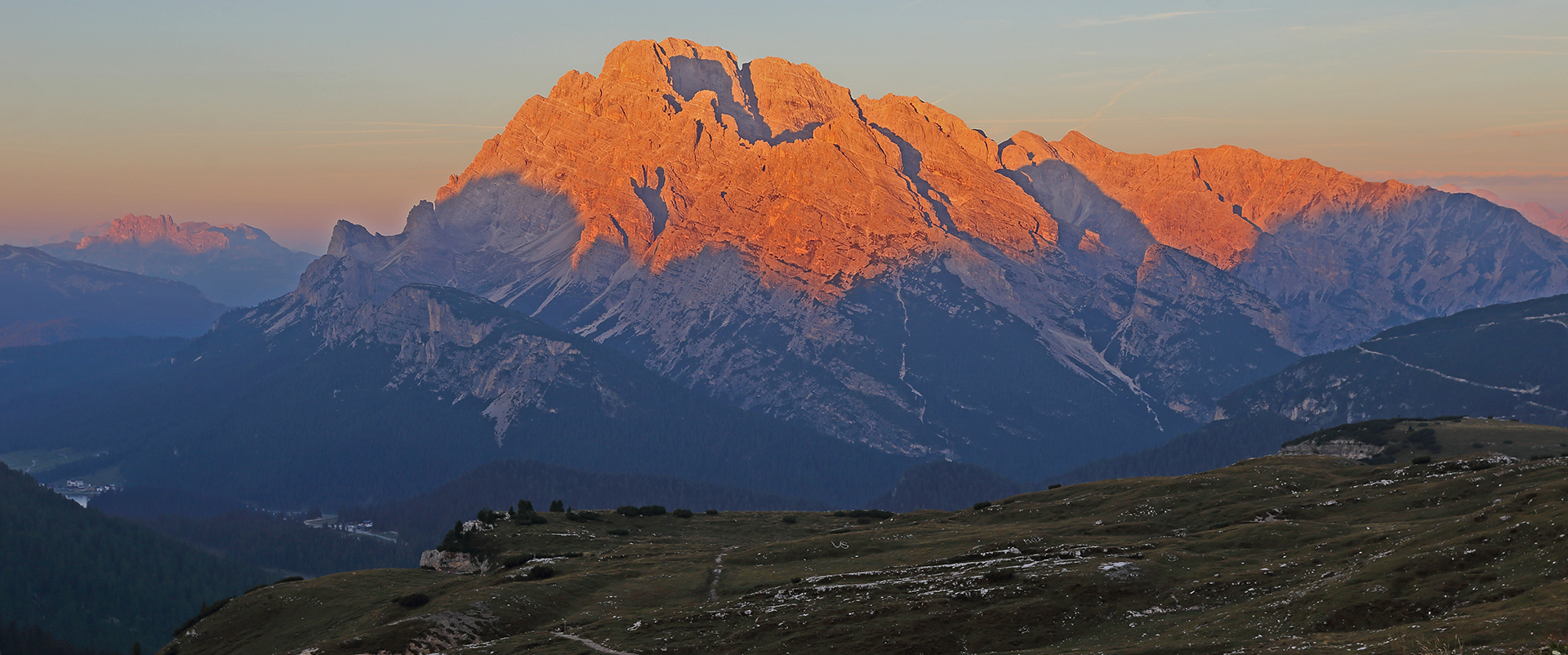 Monte Christallogruppe vom Refugio Auronco aus...