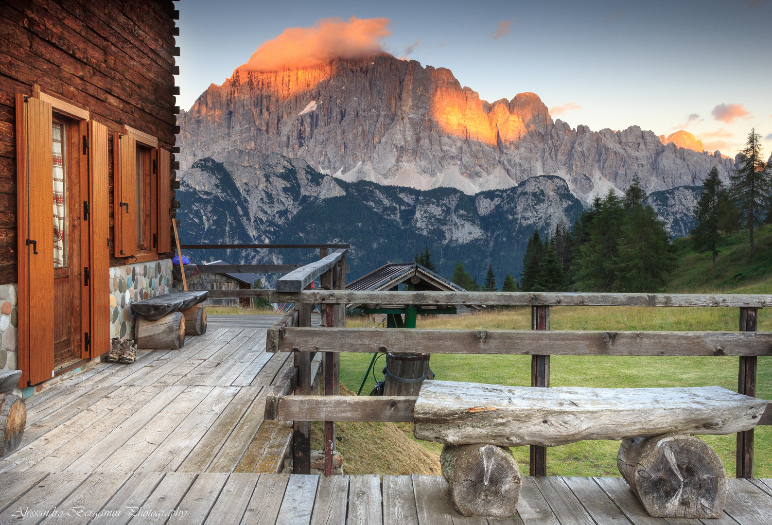 Monte Civetta dal rifugio Sasso Bianco