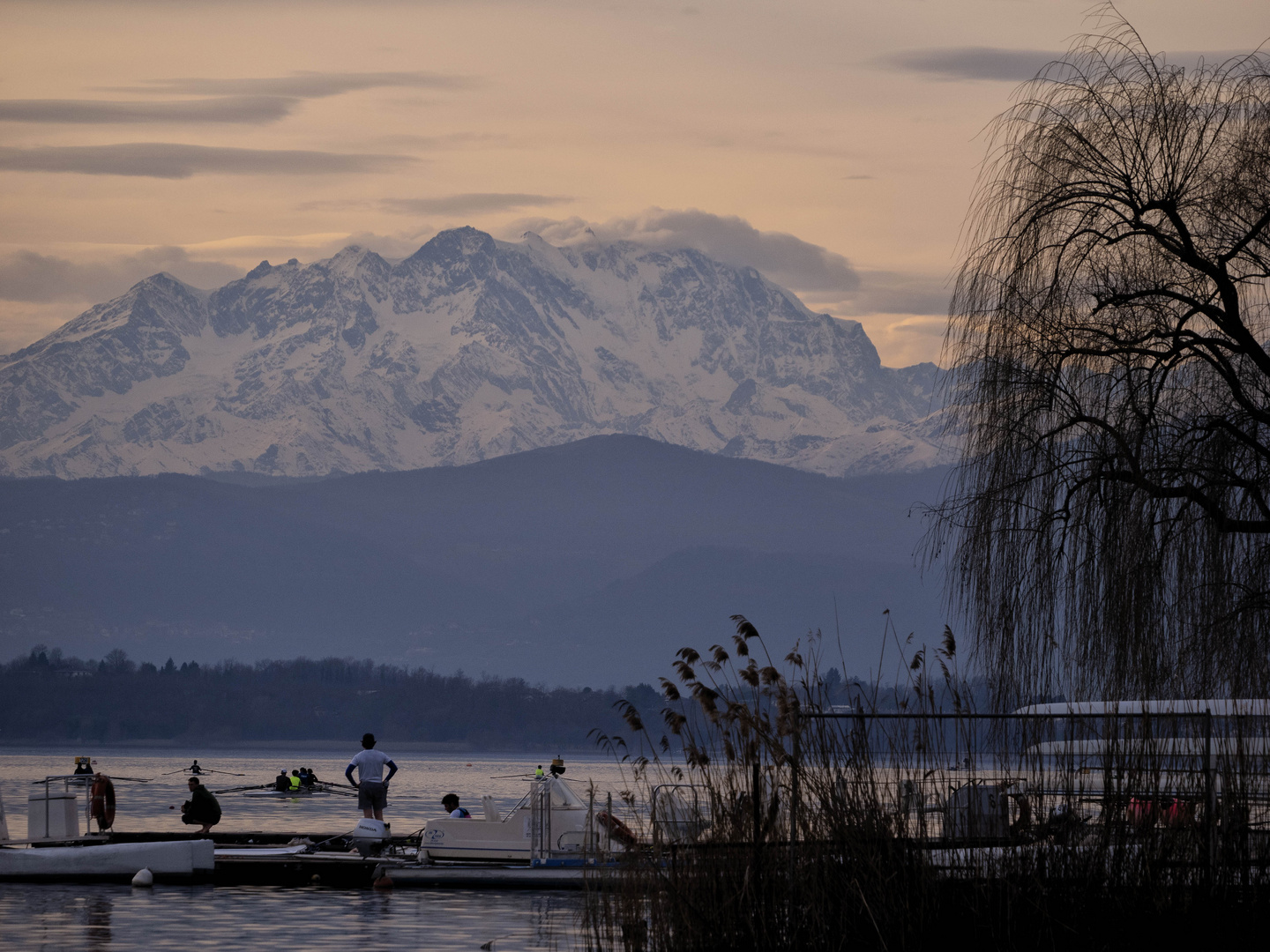 Monte Rosa al tramonto