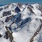 Monte Rosa-Gruppe -Ansicht aus SW