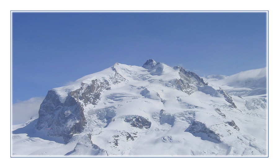 monte rosa mit dufourspitze (4634 m.ü.M)