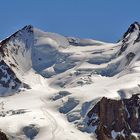 Monte Rosagipfel mit längerem Ausschnitt im Zustieg