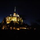 Monte Saint Michel de noche
