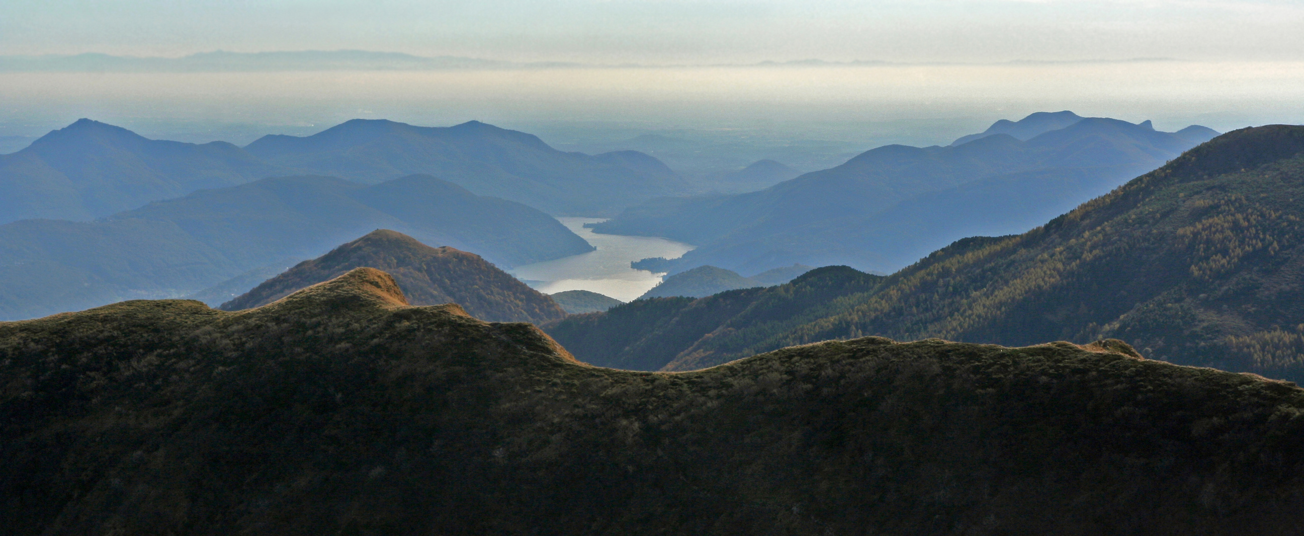 Monte Tamaro, Blick auf den Luganersee