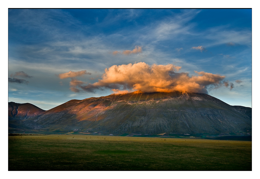 Monte Vettore im Abendlicht