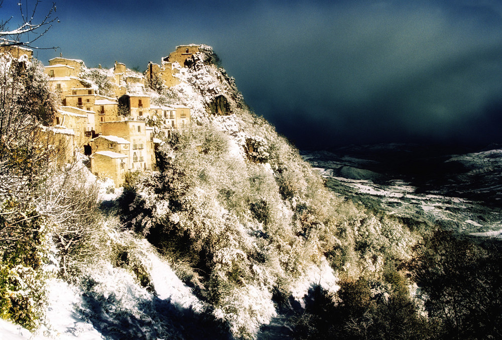 Montebello sul Sangro ( ch ) - Sotto la neve